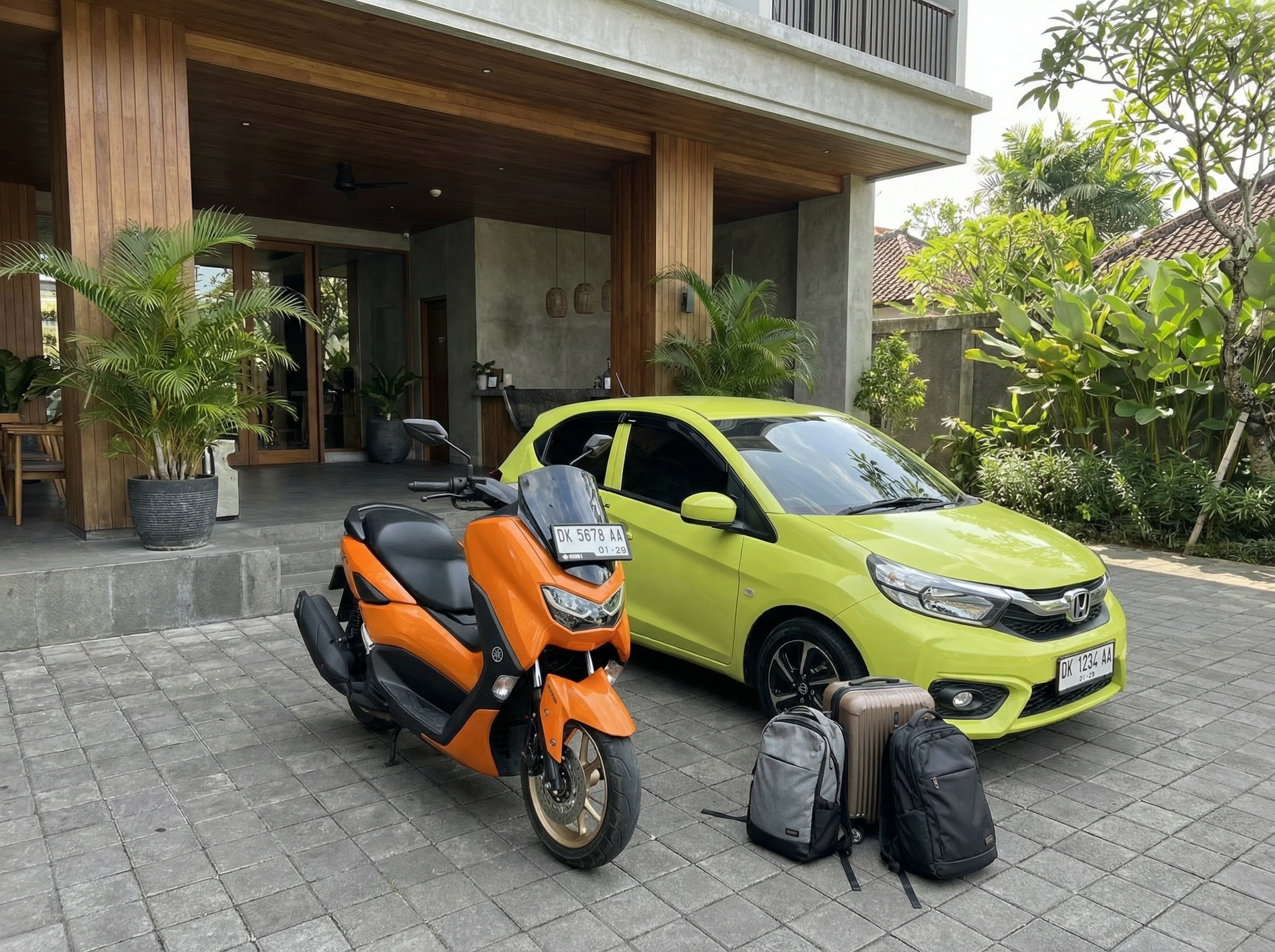 Skuter atau Mobil di Bali: perbandingan